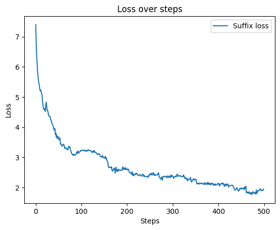 Loss of suffix through optimization.