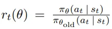 PPO loss ratio term